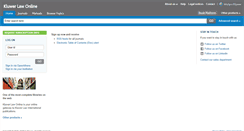 Desktop Screenshot of kluwerlawonline.com